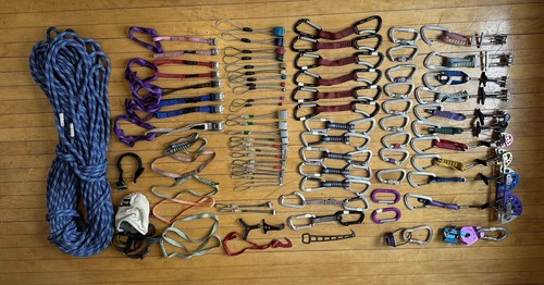 Rock climbing gear lot some - rock, lot.